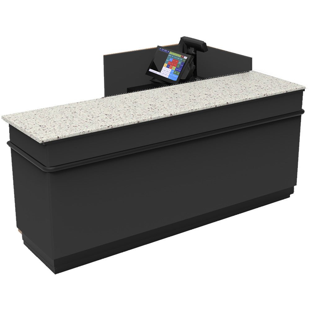L-Shaped Checkout Counter • Right or Left Side Register • 71.5