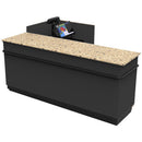 L-Shaped Checkout Counter • Right or Left Side Register • 71.5"W x 44"D x 34.5"H - Modern Store Equipment