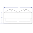 Parson Waterfall Design Sampling / Tasting Counter: 72"W x 30"D x 41"H - Modern Store Equipment