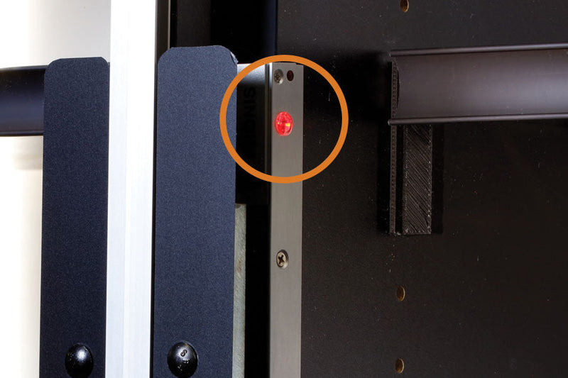 Secure Display Magnetic Lock Case with French Swing Acrylic Doors: 60"W x 24"D x 54"H
