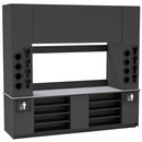 Self-Serve Beverage Station with Side Cup Dispensers: 115.5"L x 30"D - Modern Store Equipment