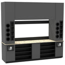 Self-Serve Beverage Station with Side Cup Dispensers: 115.5"L x 30"D - Modern Store Equipment