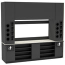 Self-Serve Beverage Station with Side Cup Dispensers: 115.5"L x 30"D - Modern Store Equipment