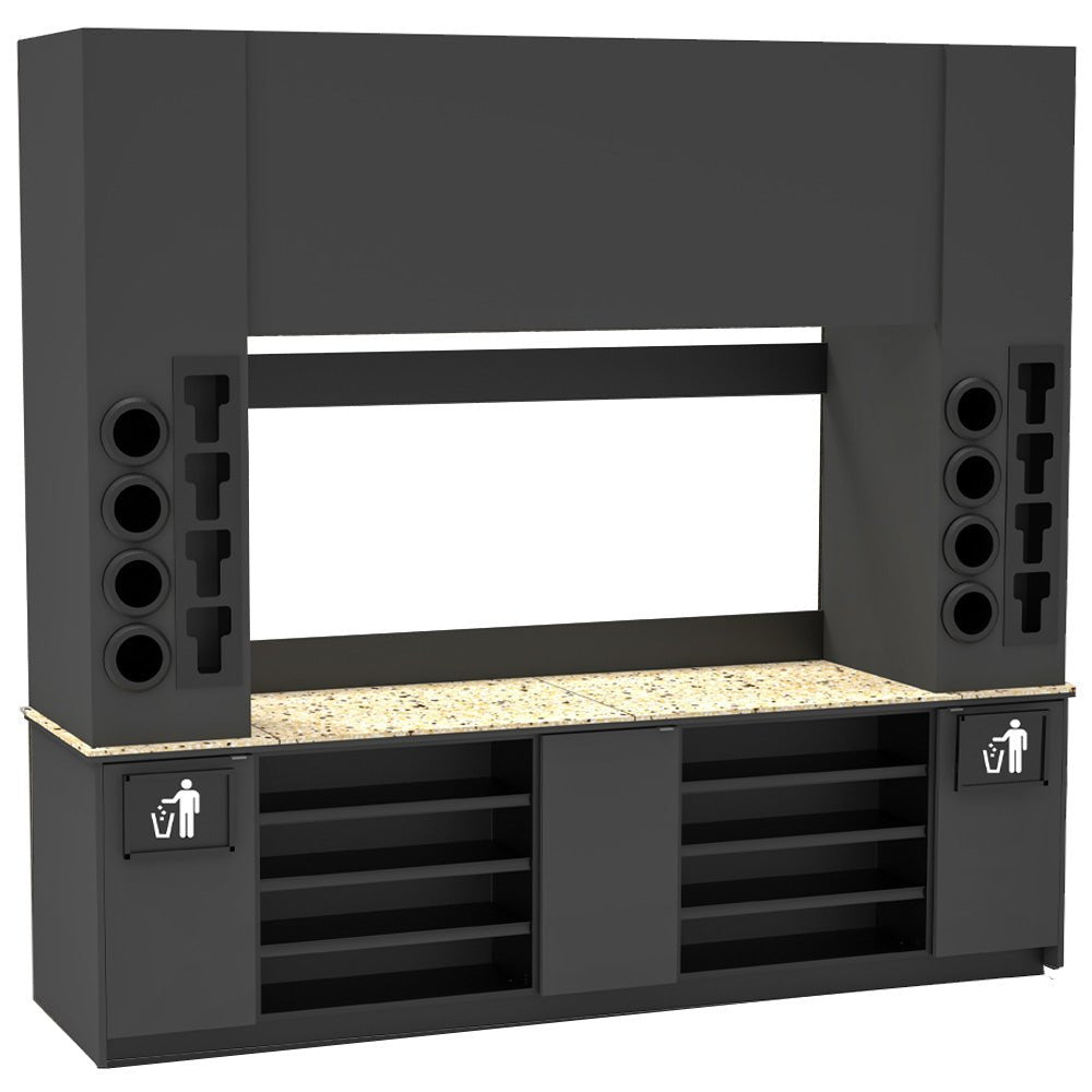 Self-Serve Beverage Station with Side Cup Dispensers: 115.5