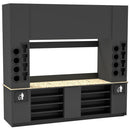 Self-Serve Beverage Station with Side Cup Dispensers: 115.5"L x 30"D - Modern Store Equipment