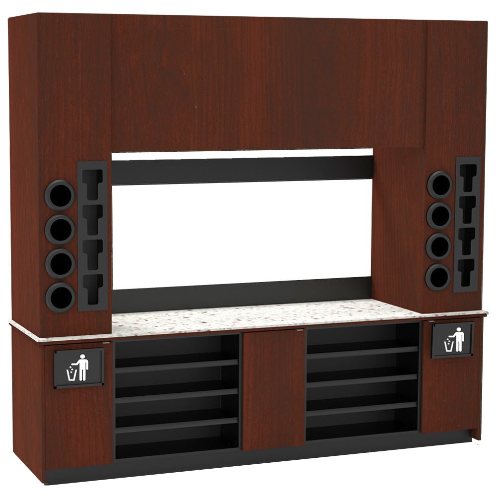 Self-Serve Beverage Station with Side Cup Dispensers: 115.5