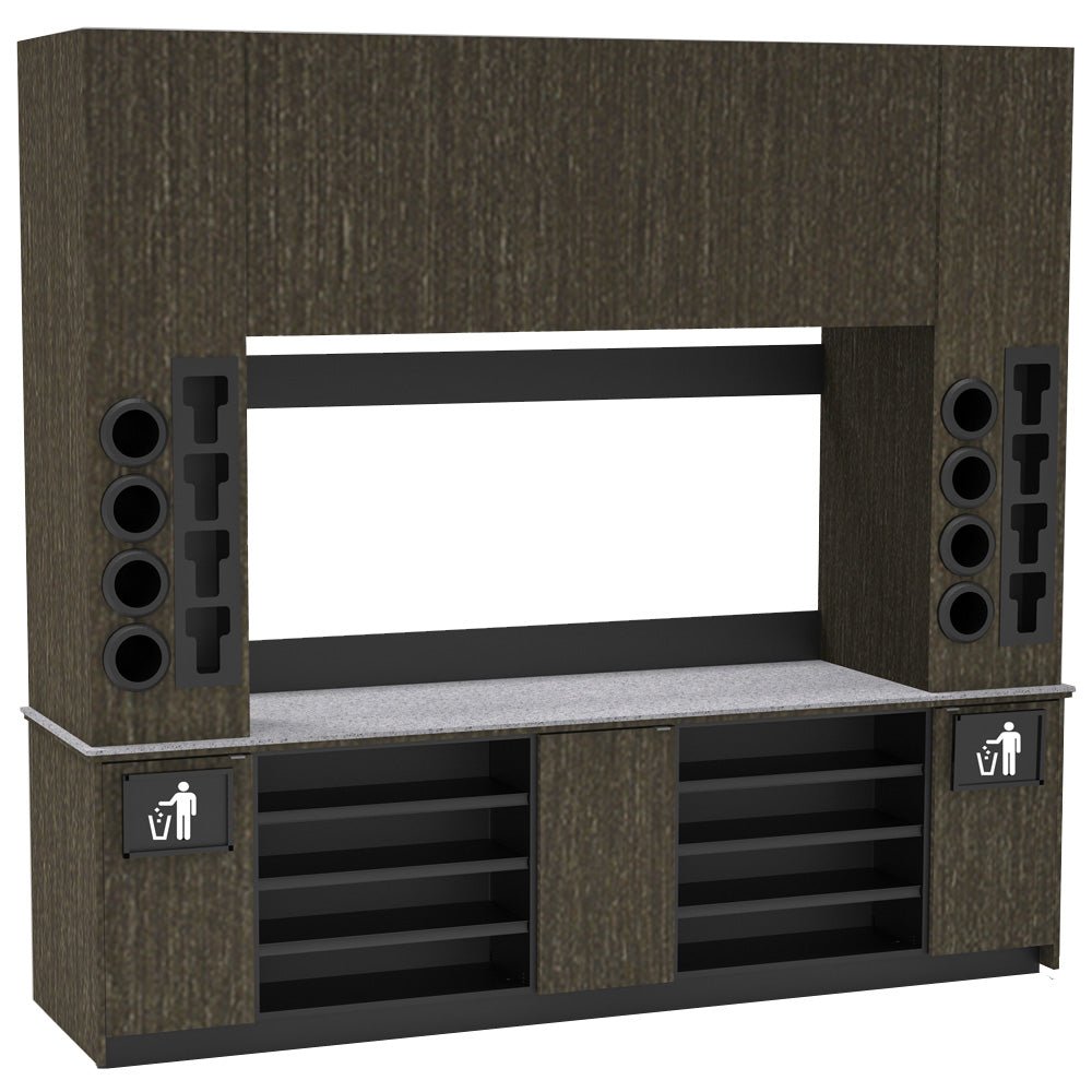 Self-Serve Beverage Station with Side Cup Dispensers: 115.5
