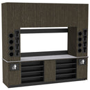 Self-Serve Beverage Station with Side Cup Dispensers: 115.5"L x 30"D - Modern Store Equipment