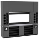 Self-Serve Beverage Station with Side Cup Dispensers: 115.5"L x 30"D - Modern Store Equipment