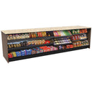 Straight Checkout Counter with Display Front Shelves & LED • 10+ Ft. Counter Space - Modern Store Equipment