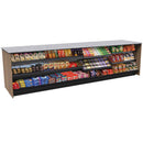 Straight Checkout Counter with Display Front Shelves & LED • 10+ Ft. Counter Space - Modern Store Equipment