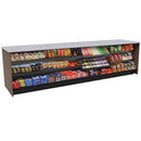 Straight Checkout Counter with Display Front Shelves & LED • 10+ Ft. Counter Space - Modern Store Equipment