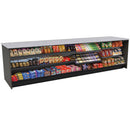 Straight Checkout Counter with Display Front Shelves & LED • 10+ Ft. Counter Space - Modern Store Equipment