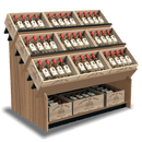 Wine Crate Display Fixture Wine Rack - Modern Store Equipment