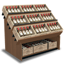 Wine Crate Display Fixture Wine Rack - Modern Store Equipment