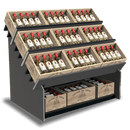 Wine Crate Display Fixture Wine Rack - Modern Store Equipment