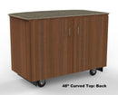 Curved Top Mobile Tasting Bar: 48" & 64" - Modern Store Equipment | www.modernstoreequipment.com