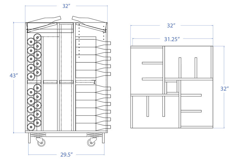 240 Bottle 4-Way Wine Rack Display - 360° Visibility!