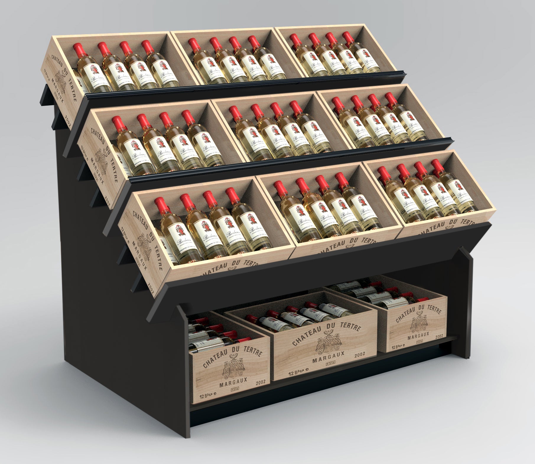 Wine Box Display Fixture