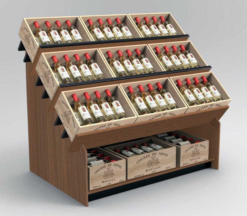 Wine Crate Display Fixture Wine Rack