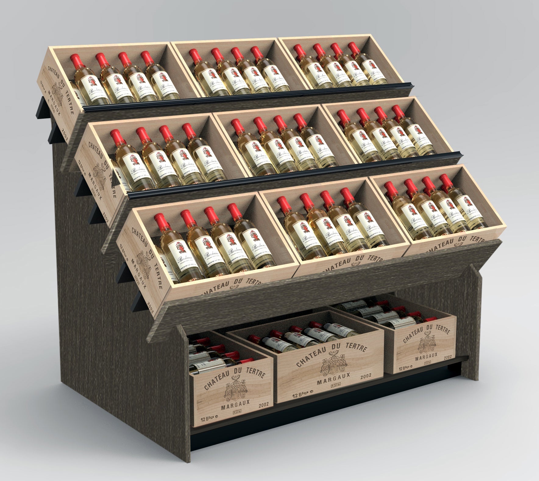 Wine Box Display Fixture