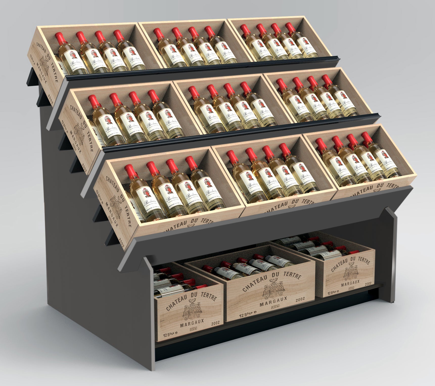 Wine Box Display Fixture