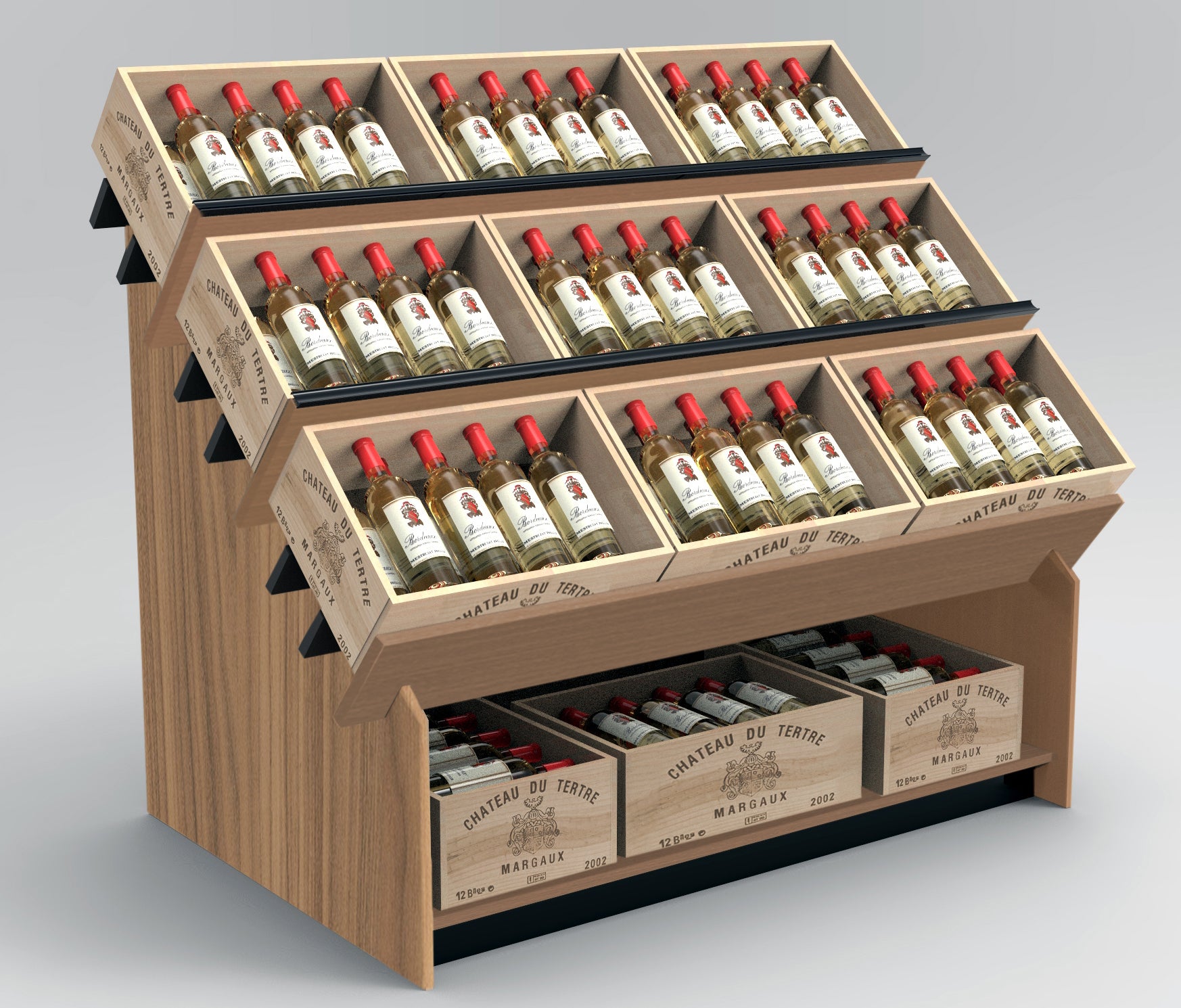 Wine Box Display Fixture