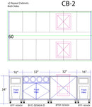 Modular Coffee & Beverage Prep Island • 2 Refrigerated Pans, Cup Dispenser, Trash: 99.5"L x 60"D - Modern Store Equipment | www.modernstoreequipment.com