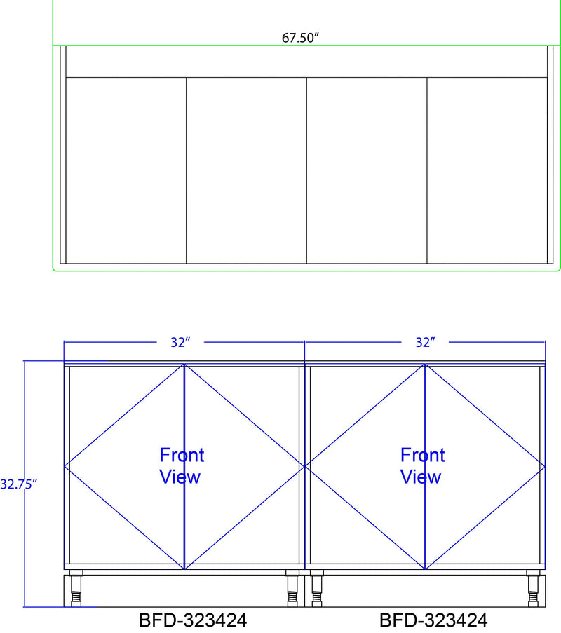 MOCO Beverage & Food Wall Station with Doors: 67.5"L x 30"D - Modern Store Equipment | www.modernstoreequipment.com