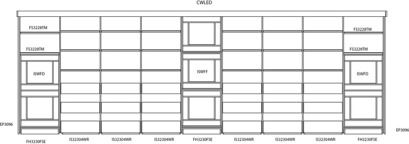 Millennial Configuration 3: Wine & Liquor Shelving & Laydown Wine Bin