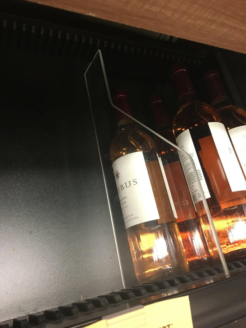 acrylic wine rack divider
