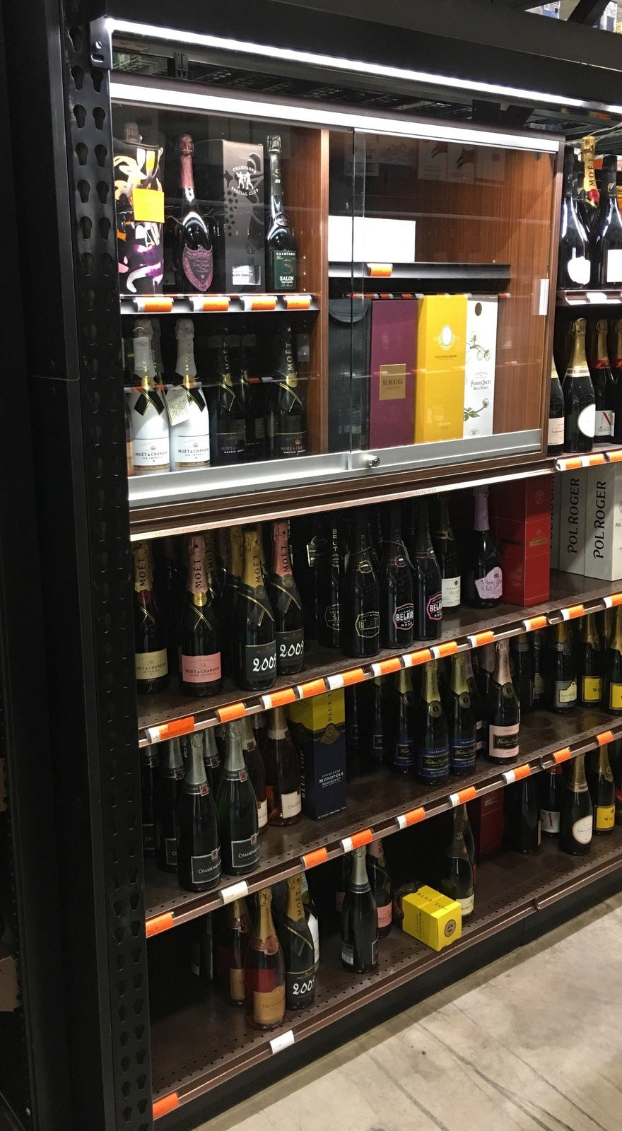 Locking 2 Tier Display Case for Valuable Wine & Spirits