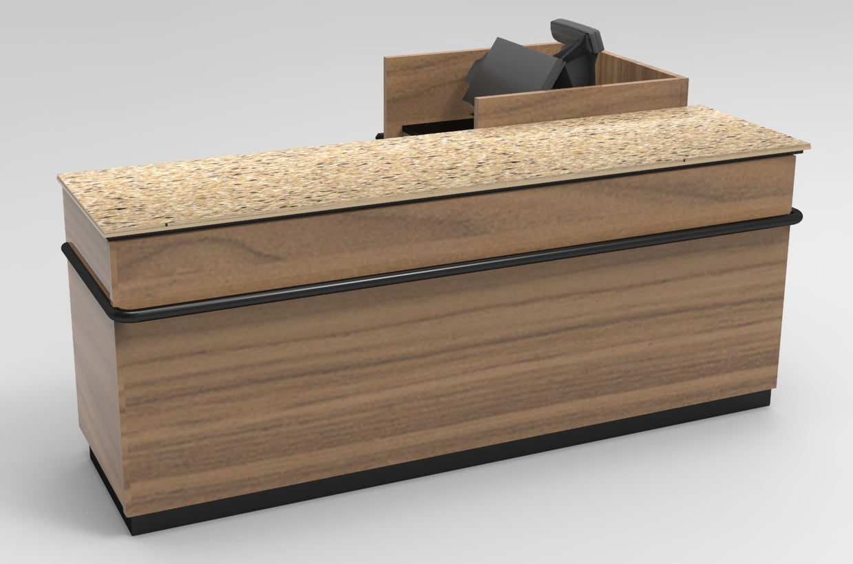 L-Shaped Checkout Counter - 44