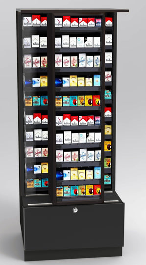 Modular Sliding Display Cigarette / Tobacco Merchandiser: Deep Carton Storage Drawer