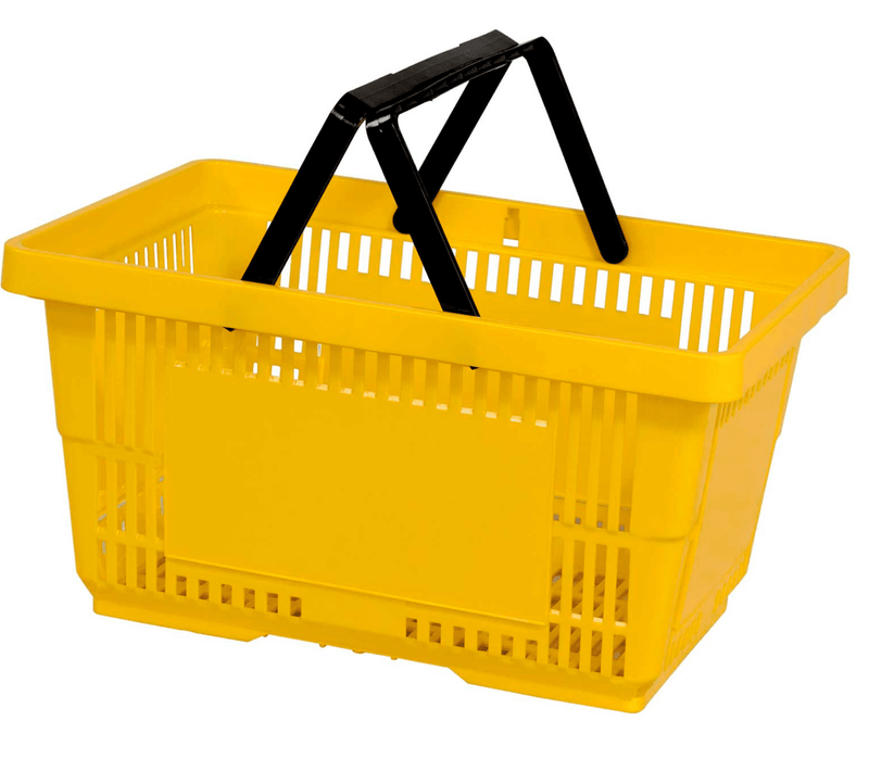 VersaCart Plastic Hand Baskets Pack of 12 (28 Liter)