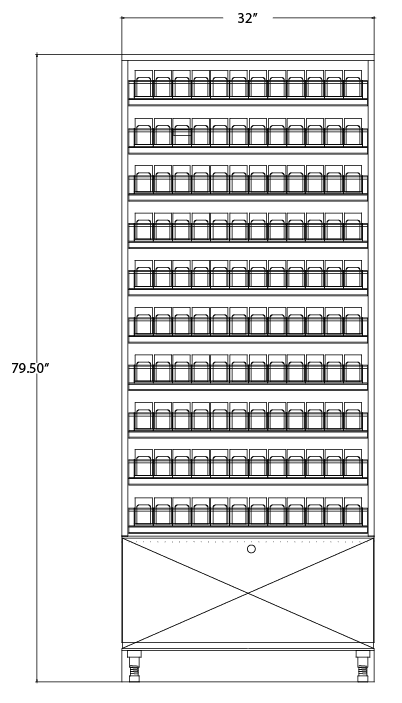 Modular Cigarette Merchandiser: 10 Shelves & Storage Drawer - Modern Store Equipment | www.modernstoreequipment.com