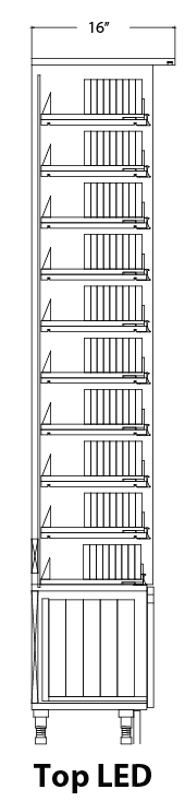 Modular Cigarette Merchandiser: 10 Shelves & Storage Drawer - Modern Store Equipment | www.modernstoreequipment.com