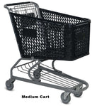 VersaCart Plastic Shopping Cart: Medium