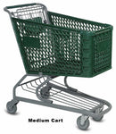 VersaCart Plastic Shopping Cart: Medium
