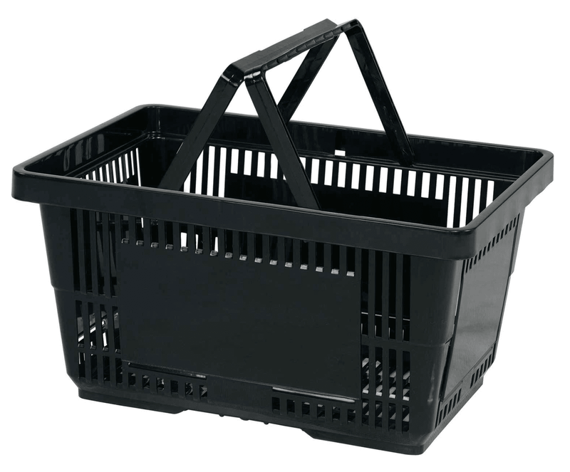 VersaCart Plastic Hand Baskets Pack of 12 (28 Liter)