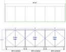 Beverage & Food Wall Station with Doors: 99.5"L x 30"D - Modern Store Equipment