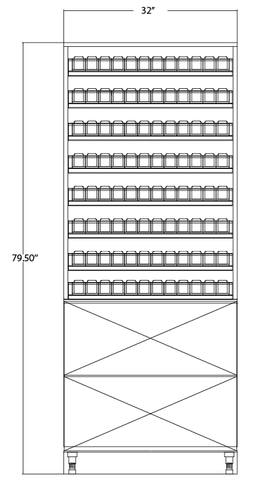 Modular Cigarette Merchandiser: 8 Shelves & 2 Drawers - Modern Store Equipment | www.modernstoreequipment.com