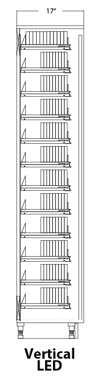 Modular Full Height Cigarette Merchandiser: 12 Shelves - Modern Store Equipment | www.modernstoreequipment.com