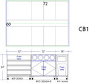 Coffee / Beverage Prep Island: 83.5"L x 60"D - Modern Store Equipment