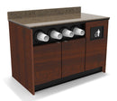 Coffee / Beverage Prep Wall Station: 51.5"L x 30"D - Modern Store Equipment