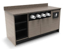 Coffee / Beverage Prep Wall Station: 67.5"L x 30"D - Modern Store Equipment