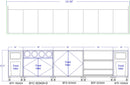 Coffee / Beverage Prep Wall Station • Display & Cup Dispensing: 131.5"L x 30"D - Modern Store Equipment