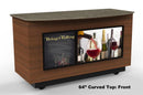 Curved Top Mobile Sampling / Tasting Counter: 48" & 64" - Modern Store Equipment