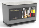 Curved Top Mobile Sampling / Tasting Counter: 48" & 64" - Modern Store Equipment