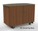 Curved Top Mobile Sampling / Tasting Counter: 48" & 64" - Modern Store Equipment